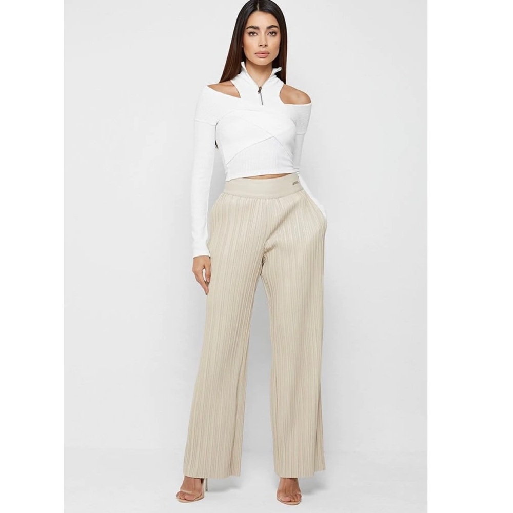 Manière de Voir Pleated Leather Trousers